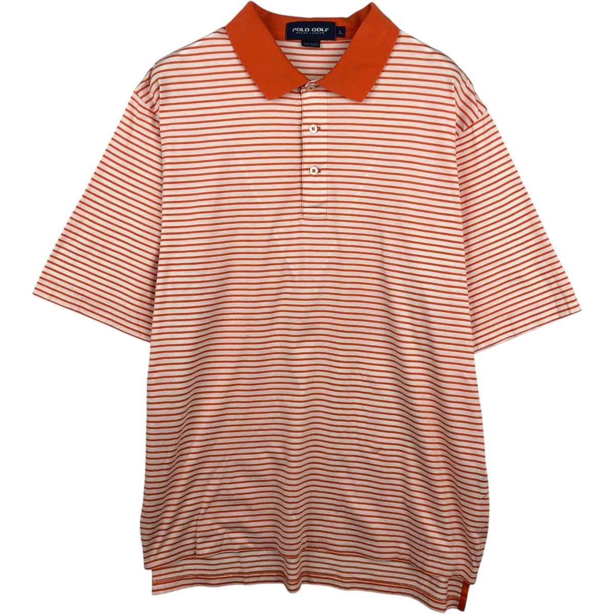 古着 ラルフローレン Ralph Lauren POLO GOLF ポロゴルフ 半袖 ボーダー ポロシャツ メンズL相当/eaa623032