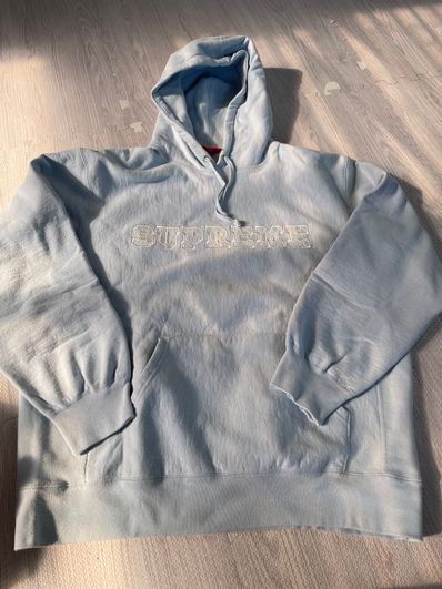 Supreme Lace Hooded Sweatshirt "Light Blue"