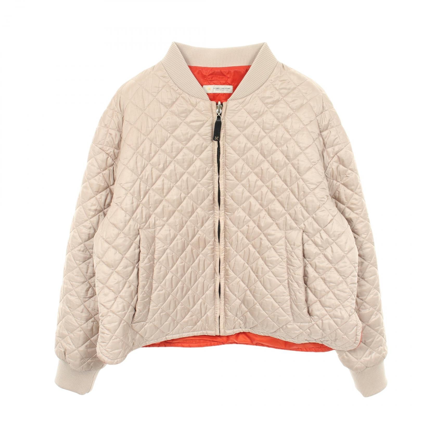 マックスマーラ MAX MARA THE CUBE LICIA リバーシブル ブルゾン 衣料品 アウター ポリエステル レディース ベージュ系 【中古】