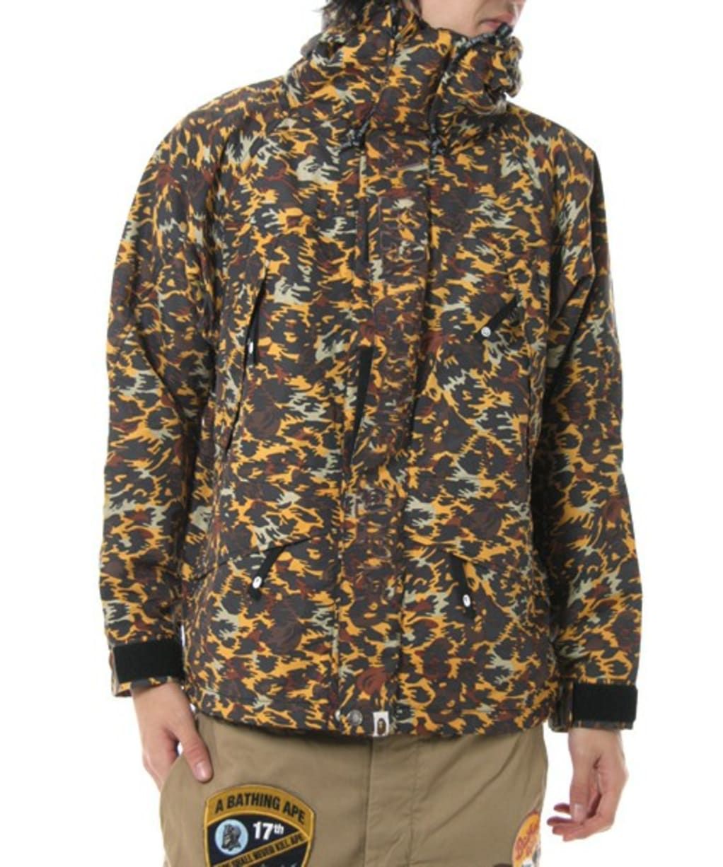 A BATHING APE/BAPE レオパードナイロンジャケット NIGO