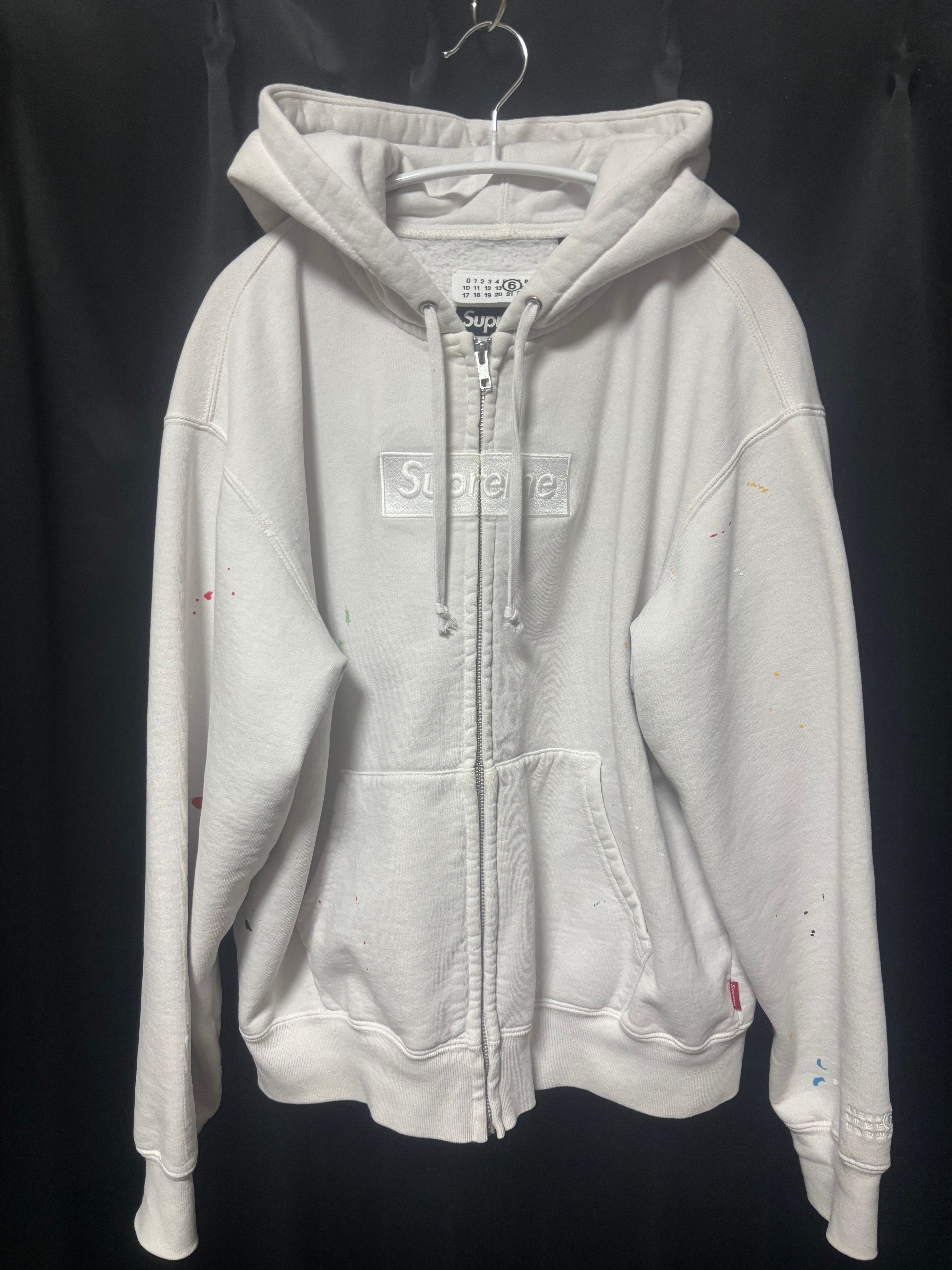 Supreme x MM6 Maison Margiela Eagle Zip Up Hooded Sweatshirt