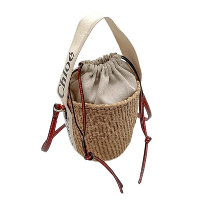Chloe クロエ ウッディ バスケット Mifuko 2WAY ショルダーバッグ
ナチュラルファイバー スモール ベージュ レディース
【中古】