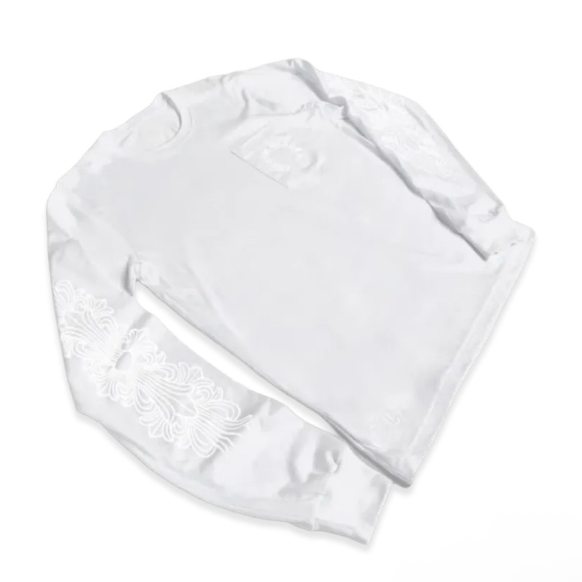 Chrome Hearts L/S Pocket Crew "White"