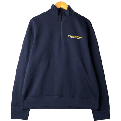 古着 ラルフローレン Ralph Lauren POLO SPORT ポロスポーツ ハーフジップスウェットシャツ トレーナー メンズL相当/eaa480141