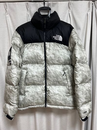 Supreme x The North Face Nuptse Jacket "White Paper Print"
