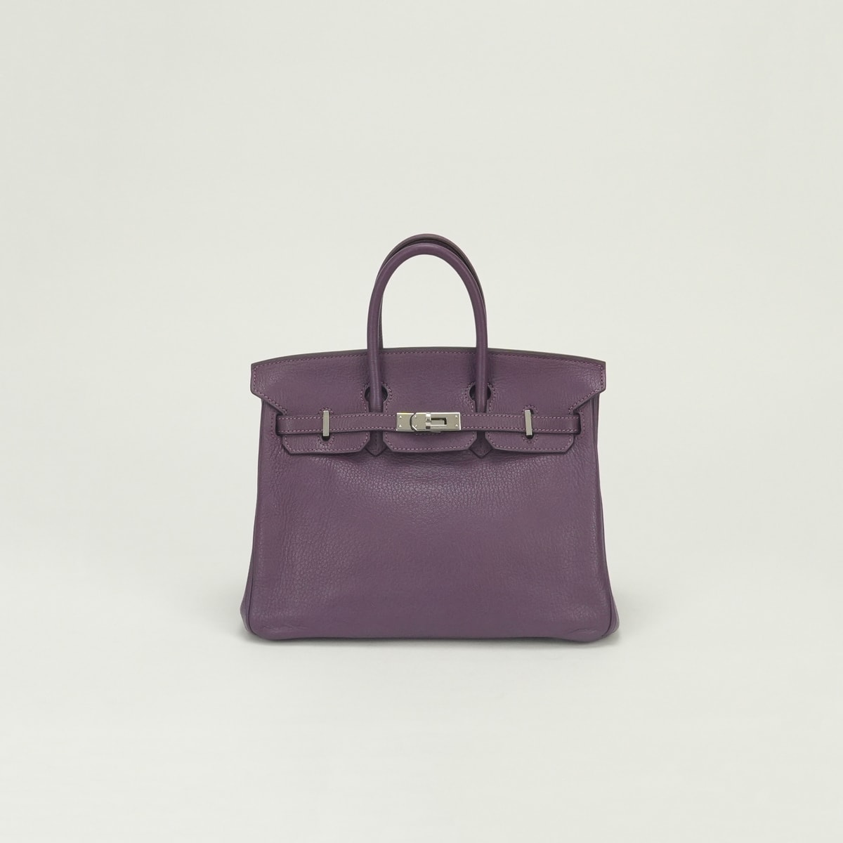 エルメス HERMES バーキン25 バーキン 25 バッグ トートバッグ シェーブル カシス Cassis パープル Purple 紫 シルバー金具 ハンドバッグ シェブルミゾル