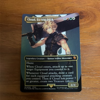 状態A】ミッドガルの傭兵、クラウド M :サージ Foil :ボーダーレス版 状態A】ミッドガルの傭兵、クラウド M :サージ Foil :ボーダーレス版