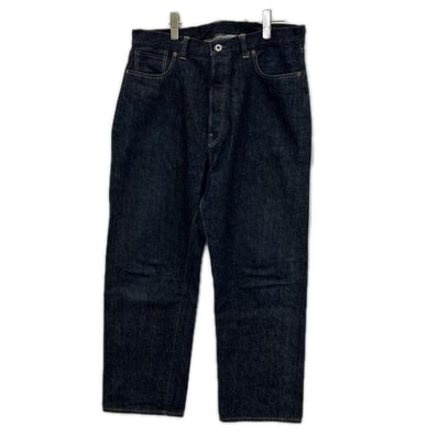 アプレッセ 26SS AP-4001 インディゴ/ワンウォッシュ オリジナルタックボタン 13.5oz Washed Denim Wide Pants 34/30