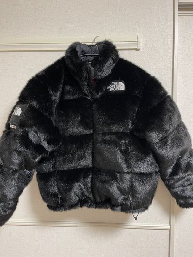 Supreme x The North Face Faux Fur Nuptse Jacket "Black"