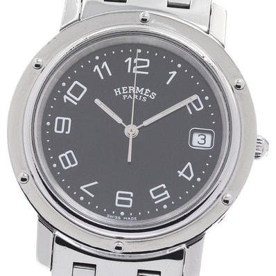 エルメス クリッパー デイト CL6.710 クォーツ メンズ 【中古】