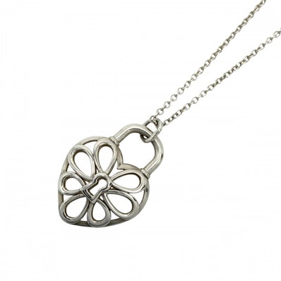 TIFFANY&Co. ティファニー ネックレス フィリグリー ジュエリー ハート アクセサリー シルバー925 レディース 約2.6g【中古品】