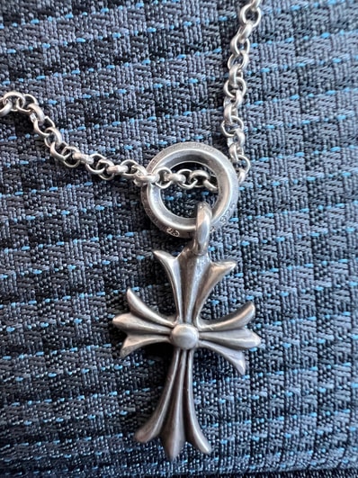 Chrome Hearts Tiny CH Cross Charm "Silver"