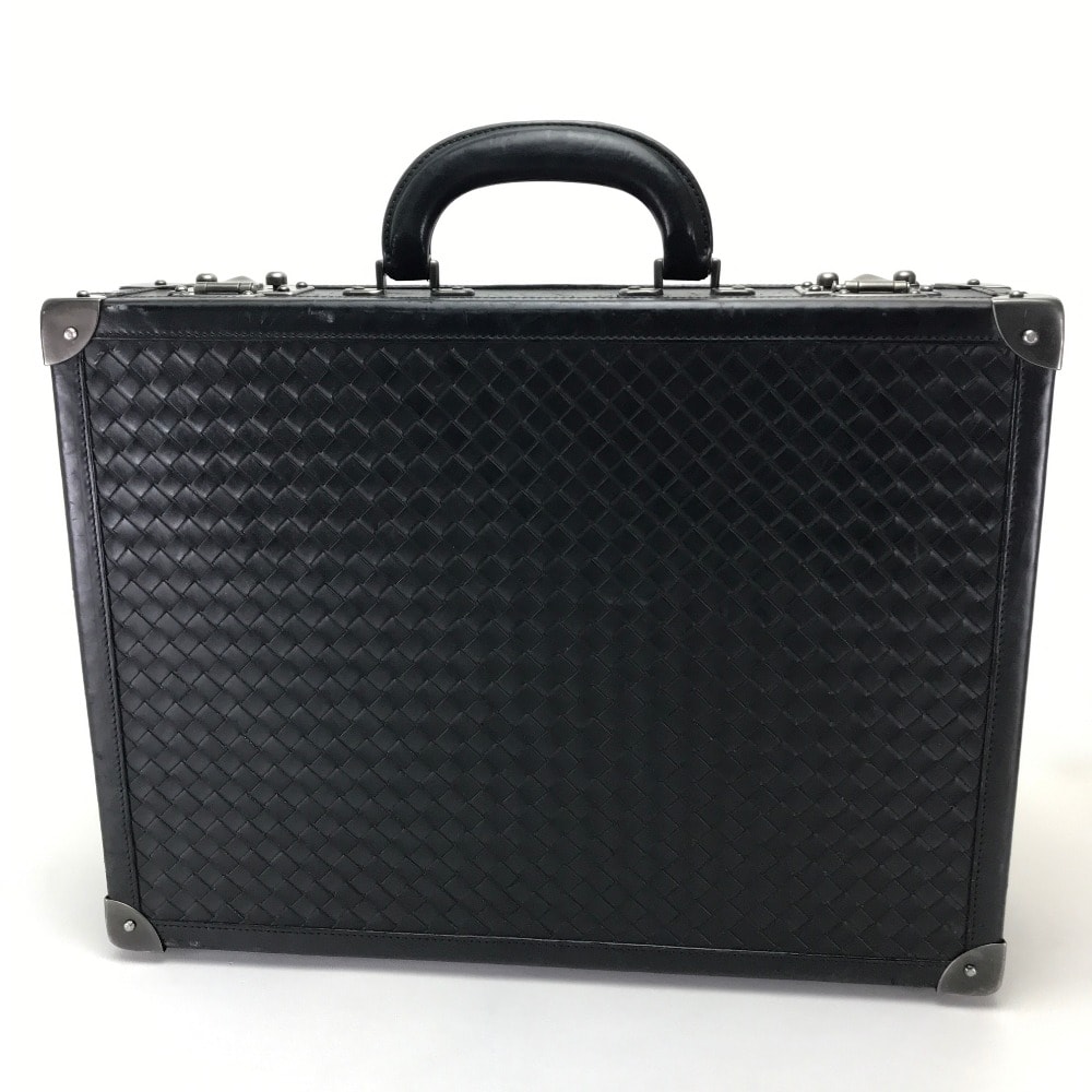 ボッテガヴェネタ BOTTEGA VENETA アタッシュケース 140064 イントレチャート カバン ビジネスバッグ レザー ブラック
