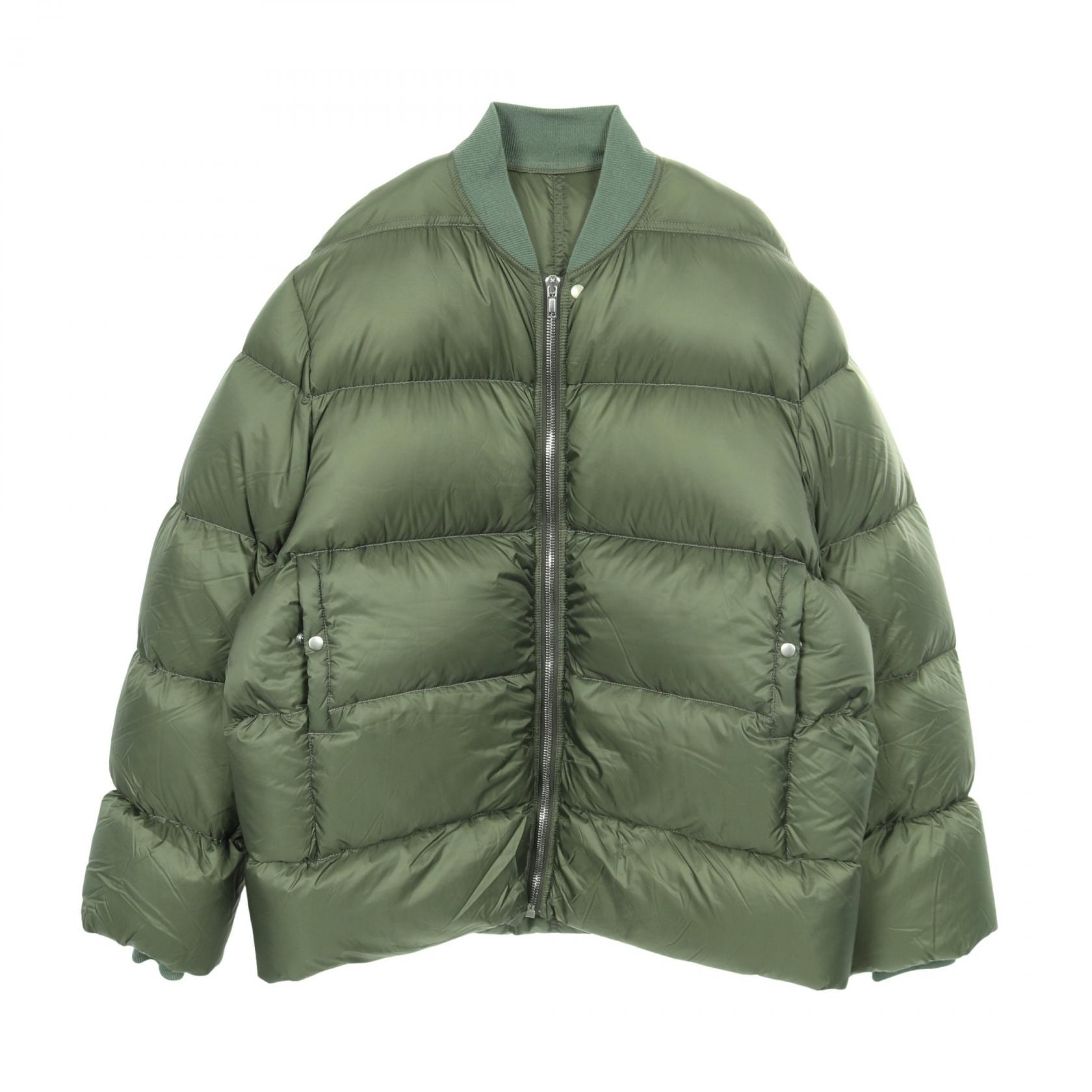 リックオウエンス Rick Owens フライト ダウンジャケット 衣料品 アウター ナイロン メンズ カーキ系 【中古】