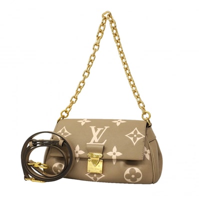 ★SALE【6dc2304】ルイヴィトン ショルダーバッグ モノグラム・アンプラント バイカラー フェイボリッドNM M45836 トゥルトレール クレーム【中古】レディース