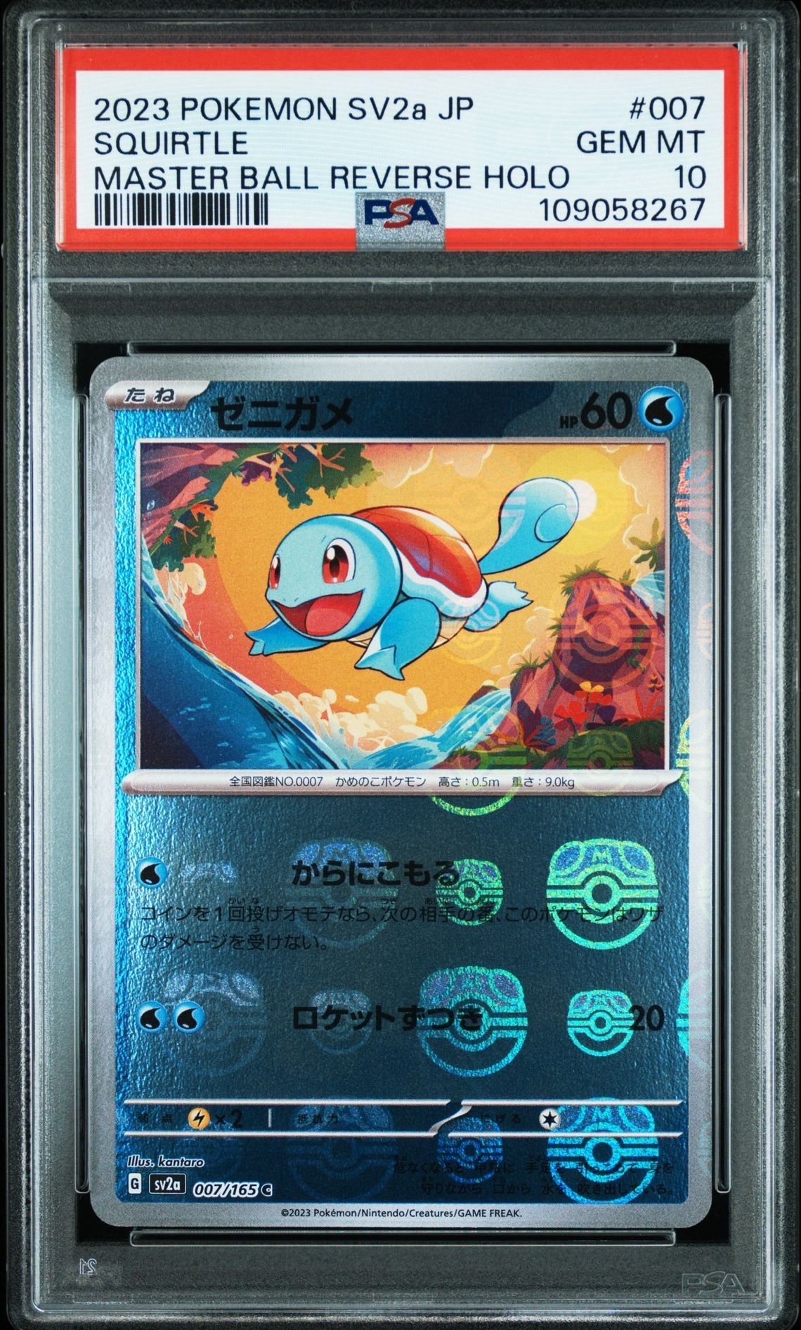 ゼニガメ C: マスターボールミラー[SV2a 007/165](強化拡張パック「ポケモンカード151」)