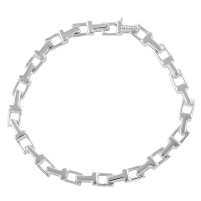 TIFFANY&Co. ティファニー ティファニーT ナロー チェーン ブレスレット スターリングシルバー シルバー【中古】