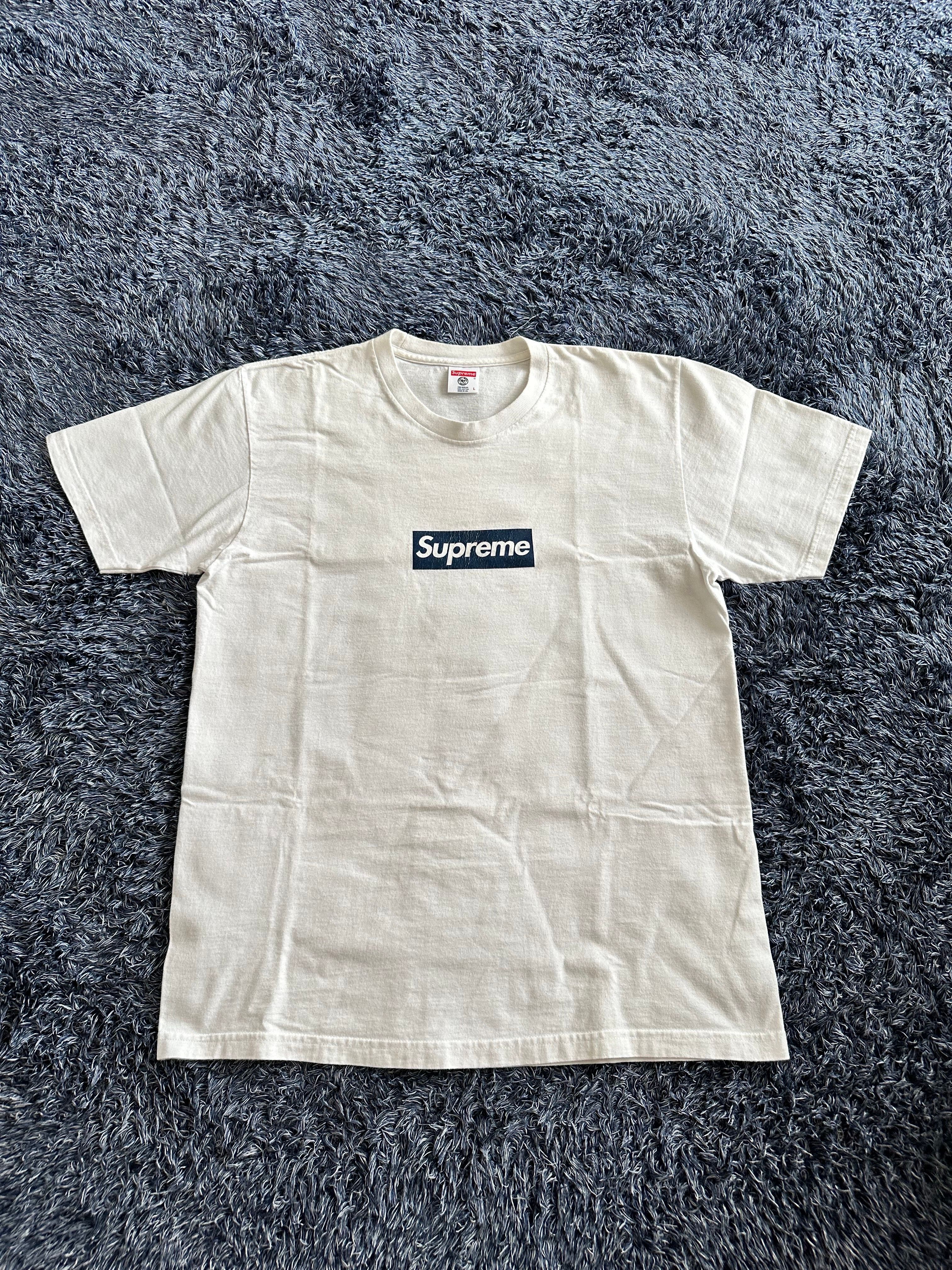 Supreme New York Yankees Box Logo Tee "White"