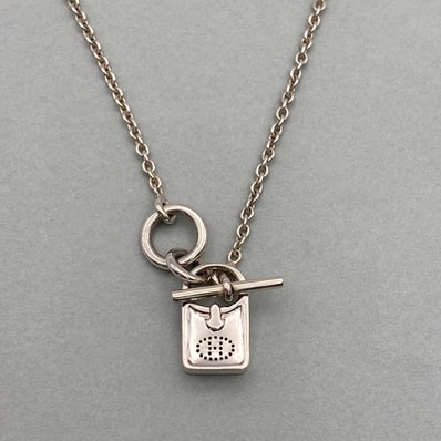 HERMES エルメス アミュレット エブリン ネックレス シルバー925 シルバー レディース【中古】