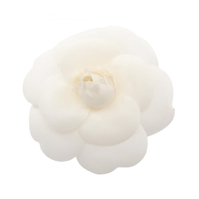 シャネル CHANEL カメリア ブローチ アクセサリー ファブリック レディース ホワイト系 【中古】