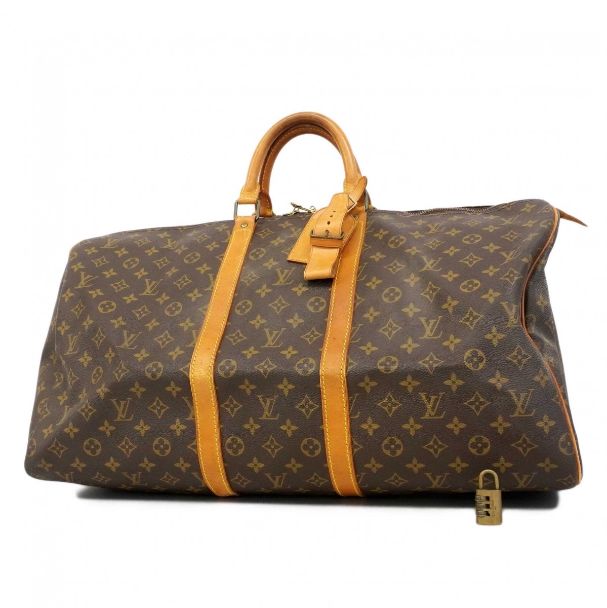 【6dc2783】ルイヴィトン ボストンバッグ モノグラム キーポル55 M41424 ブラウン【中古】メンズ レディース ユニセックス