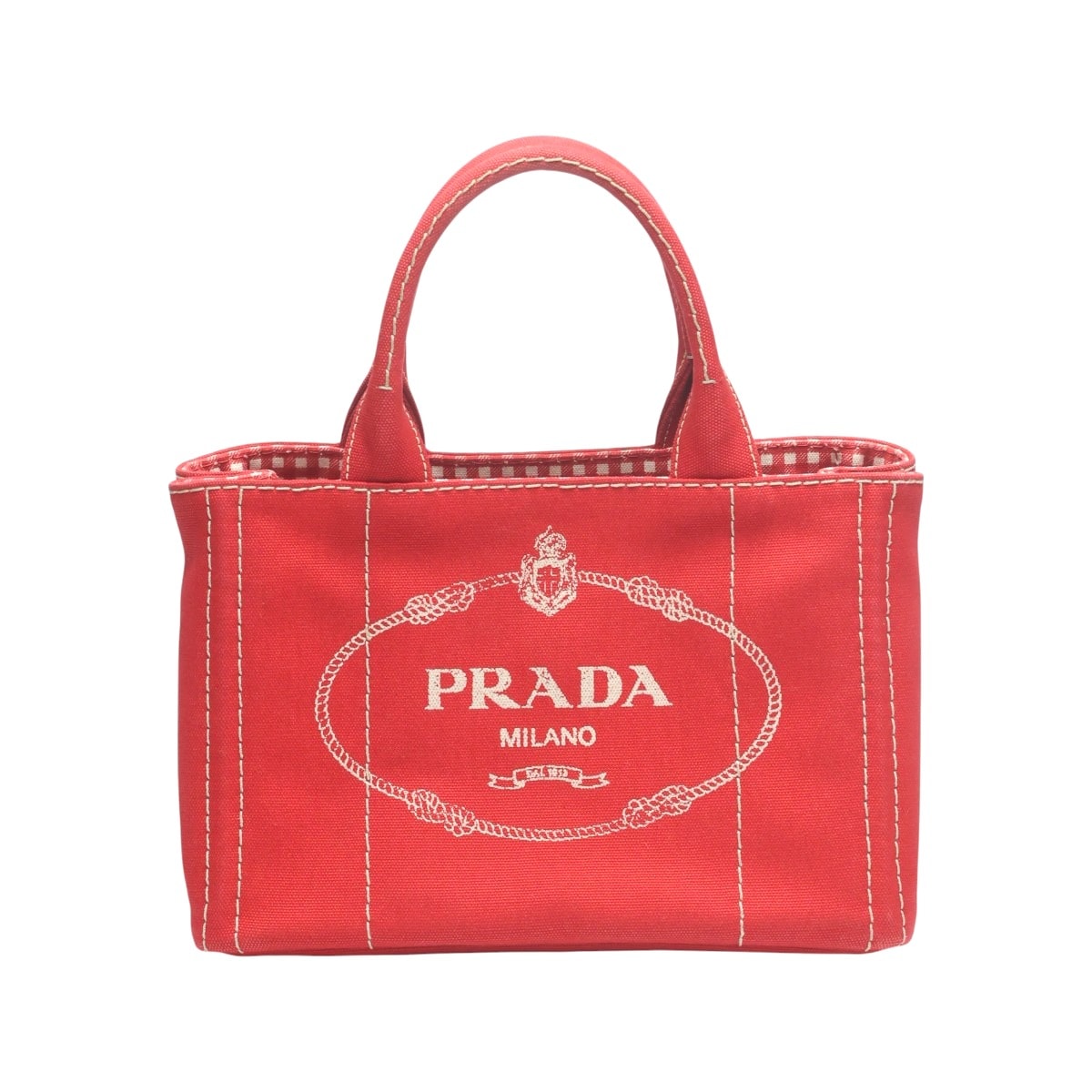 プラダ PRADA カナパトート ミニ 1BG439 キャンバス トートバッグ