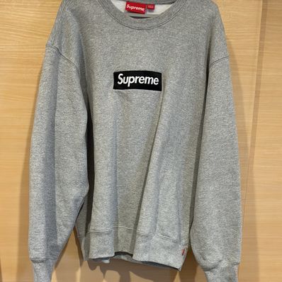 Supreme Box Logo Crewneck "Heather Grey" (22FW)