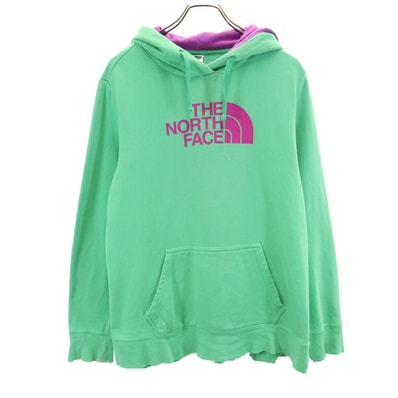 THE NORTH FACE ノースフェイス アウトドア 長袖 スウェットパーカー XL 黄緑