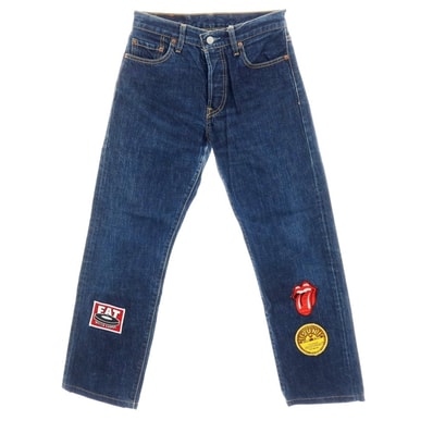 【中古】リーバイス Levi's 501 カスタム コットン デニムパンツ ジーンズ ネイビー【サイズw29】【メンズ】