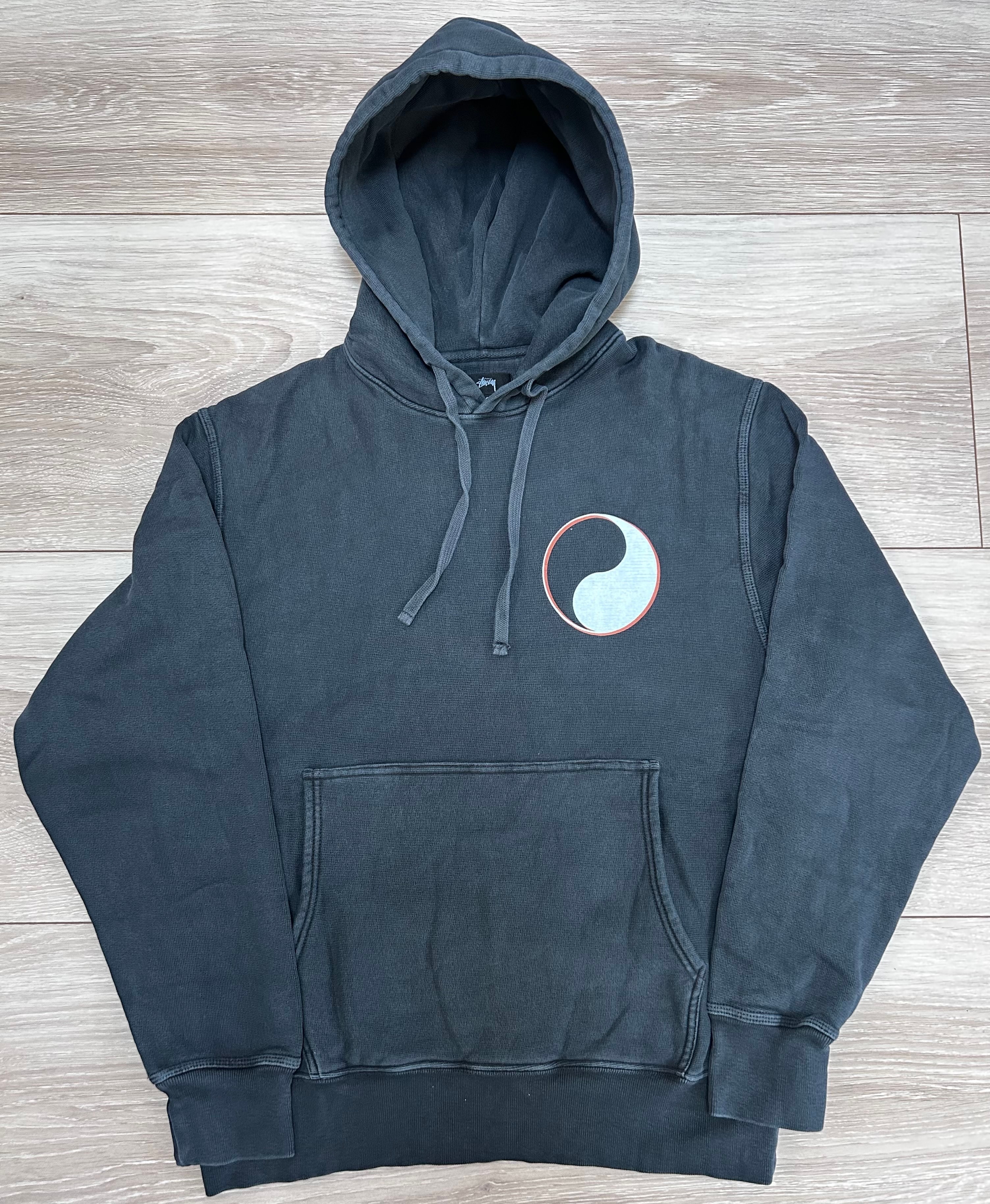 Stussy x OUR LEGACY Work Shop Drop Shadow Hoodie Pigment Dyed "Black"