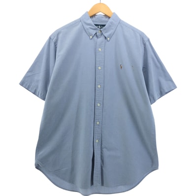 古着 ラルフローレン Ralph Lauren CLASSIC FIT 半袖 ボタンダウンシャツ メンズL相当/eaa551118