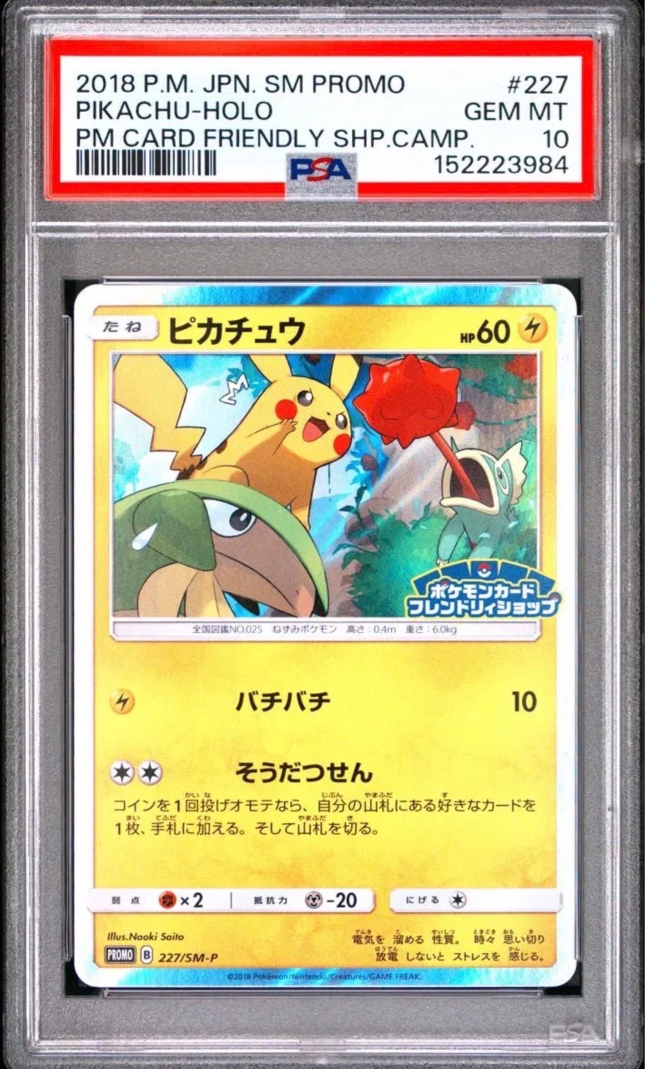 ピカチュウ P [SM-P 227](プロモーションカード「ポケモンカード