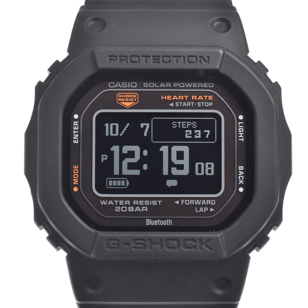 カシオ CASIO DW-H5600-1JR G-SHOCK 5600シリーズ 液晶/ブラック ソーラー メンズ 美品 箱・保証書付き 腕時計 L#150760