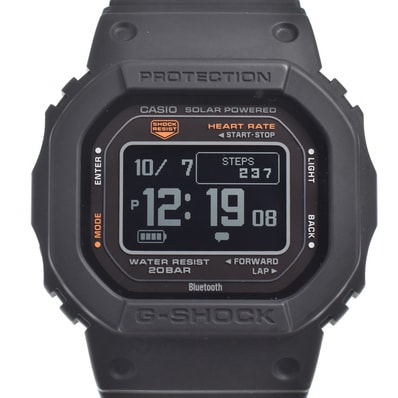 カシオ CASIO DW-H5600-1JR G-SHOCK 5600シリーズ 液晶/ブラック ソーラー メンズ 美品 箱・保証書付き 腕時計 L#150760