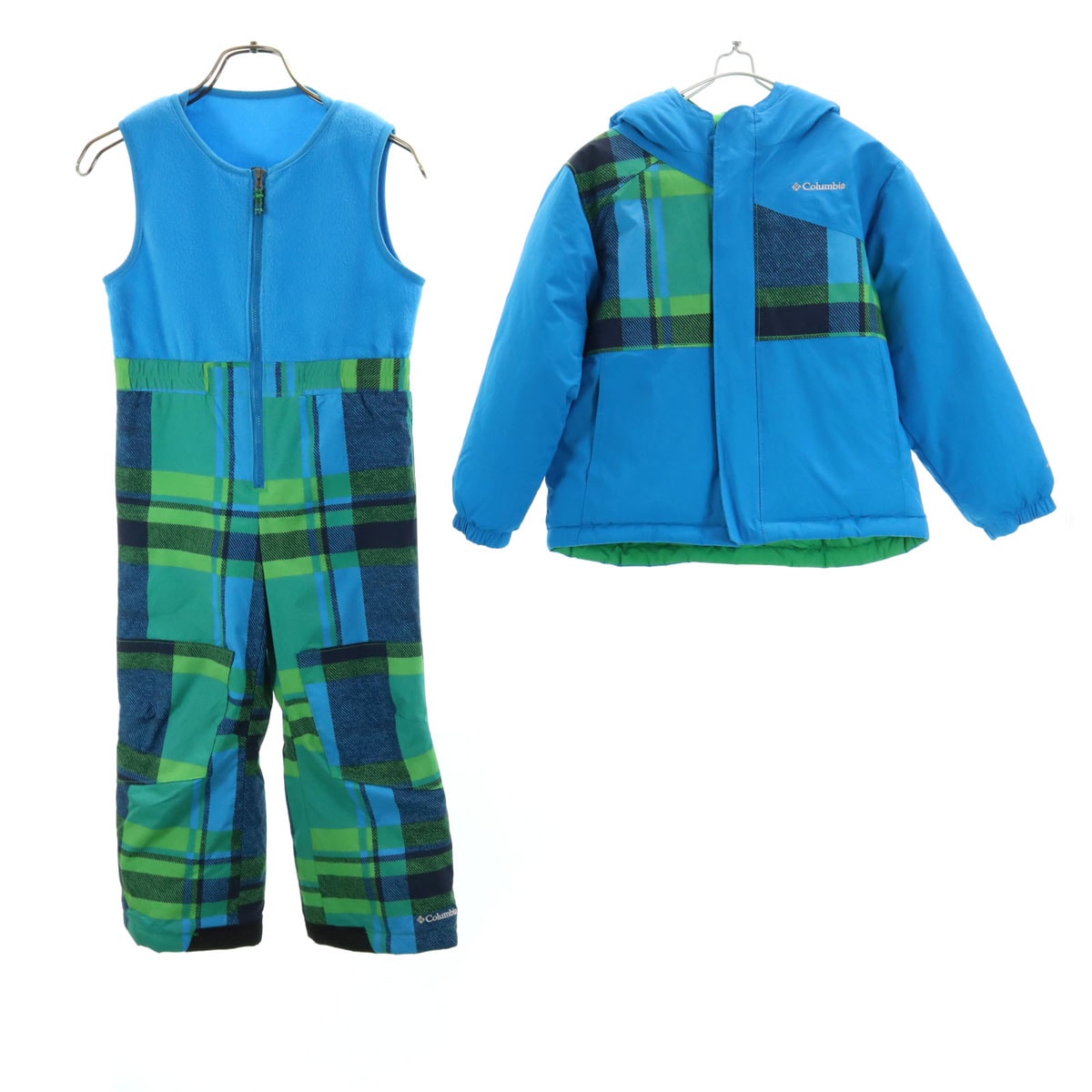 Columbia コロンビア スキー ウェア 上下セットアップ XS ブルー系 アウトドア リバーシブル