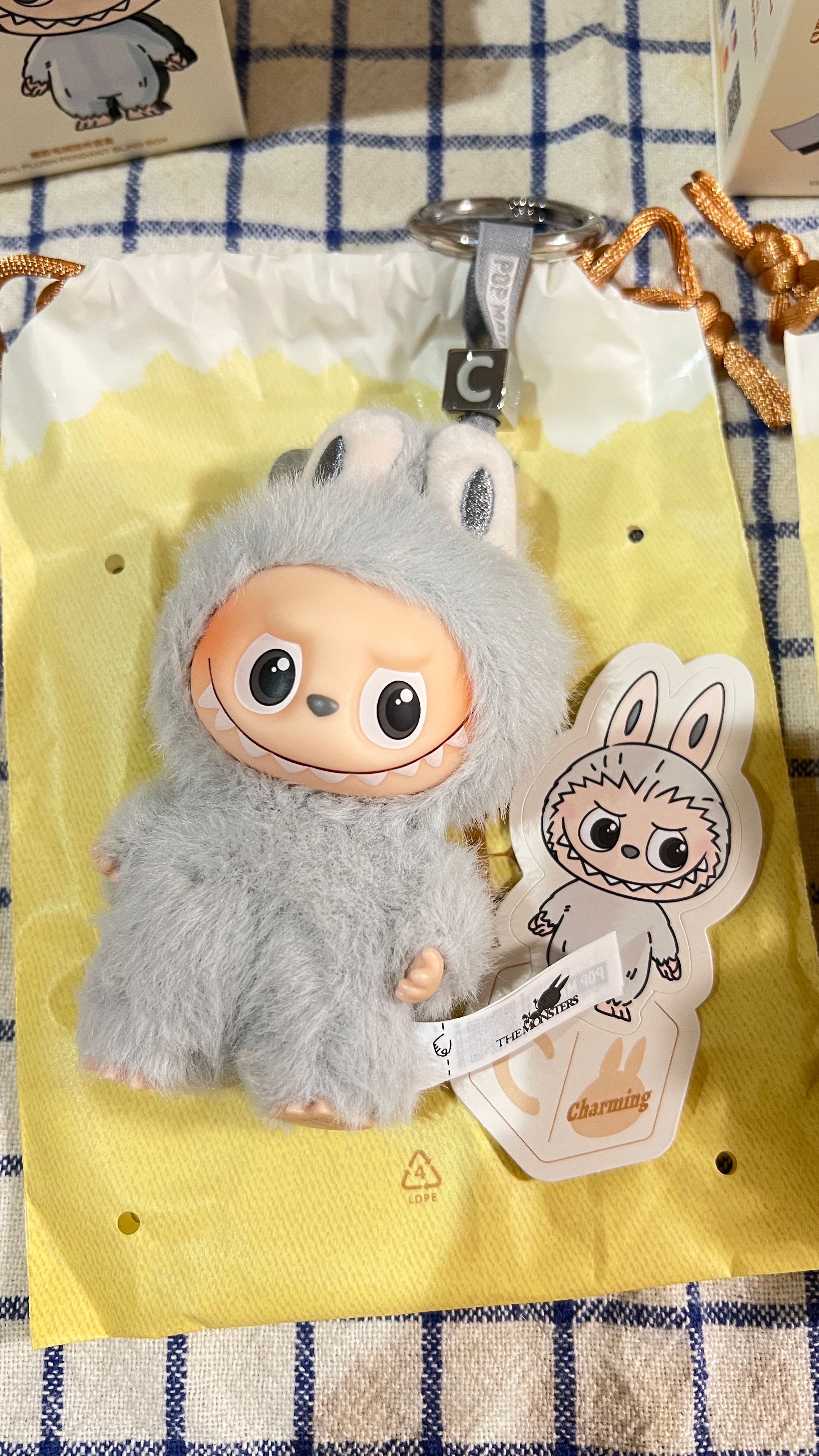 POP MART THE MONSTERS (LABUBU) Pin for Love Series-Vinyl Plush Pendant (A-M) C