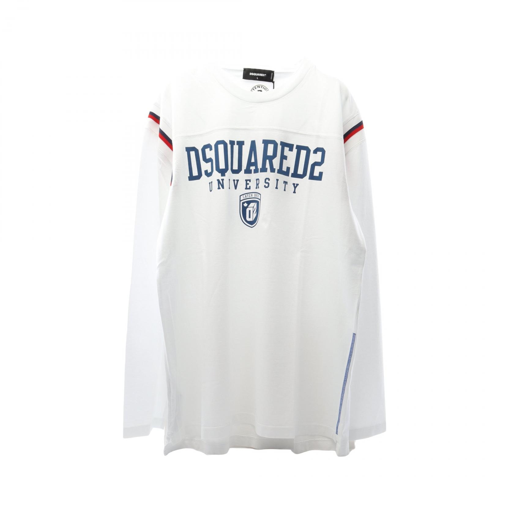 ディースクエアード DSQUARED2 カットソー 衣料品 トップス コットン メンズ ホワイト系 / マルチカラー S74GD1148S20694100L 【新品】