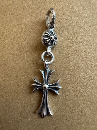 Chrome Hearts 1 Ball Tiny CH Cross Charm "Silver"