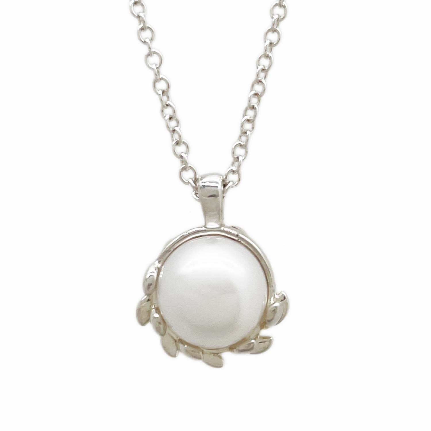 TIFFANY&Co. ティファニー オリーブリーフ パロマピカソ ネックレス
 ペンダント SV925 パール 新品仕上済 レディース
 【中古】