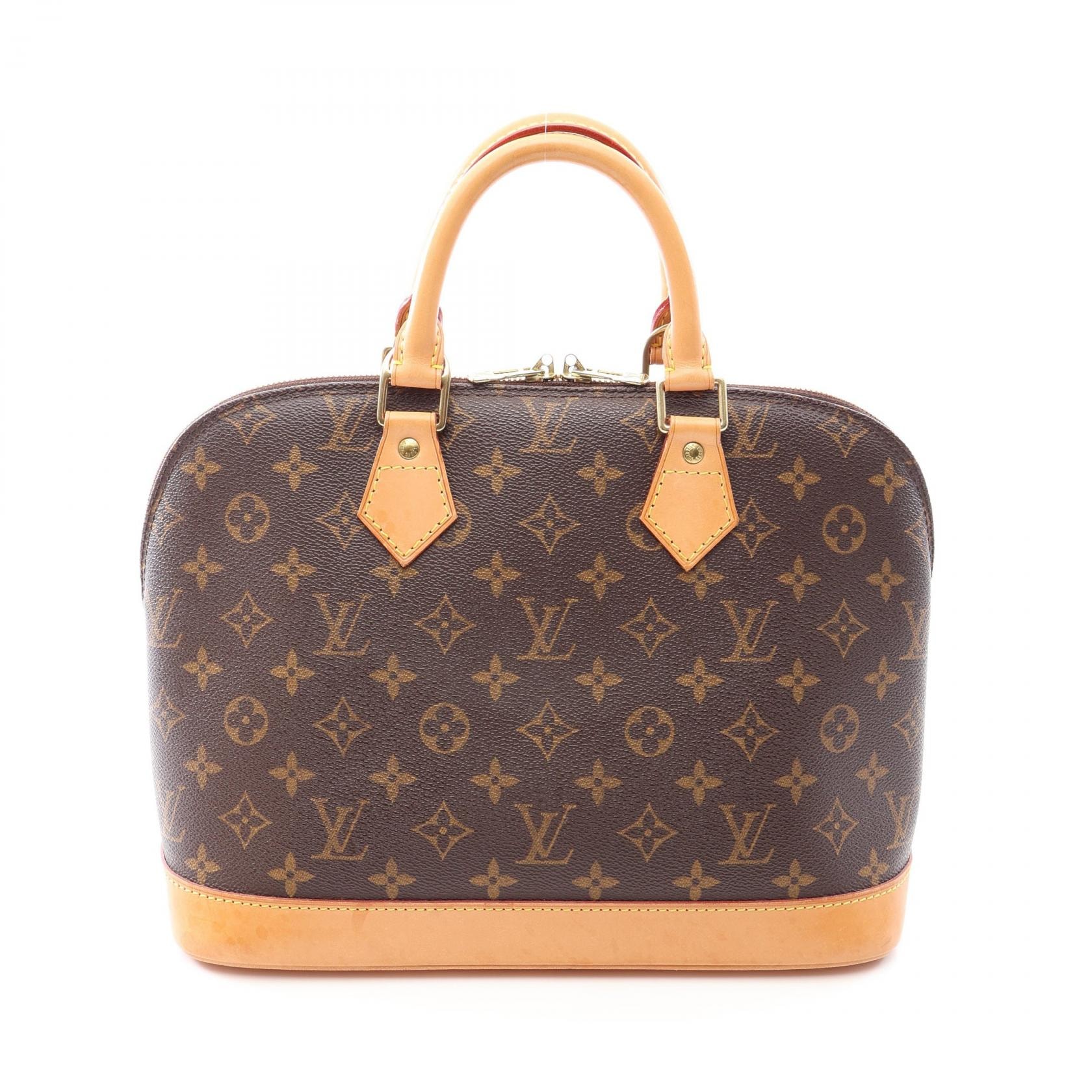 ルイ・ヴィトン LOUIS VUITTON アルマPM モノグラム ハンドバッグ バッグ PVCコーティングキャンバス レザー レディース ブラウン系 M51130 【中古】