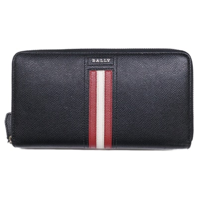 バリー 【美品】ラウンドファスナー トラベルウォレット 長財布