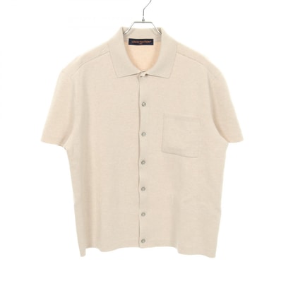 ルイ・ヴィトン LOUIS VUITTON モノグラムエンボス ニット 衣料品 トップス コットン ベージュ メンズ ベージュ系 RM251M AUR HSN97W 【中古】