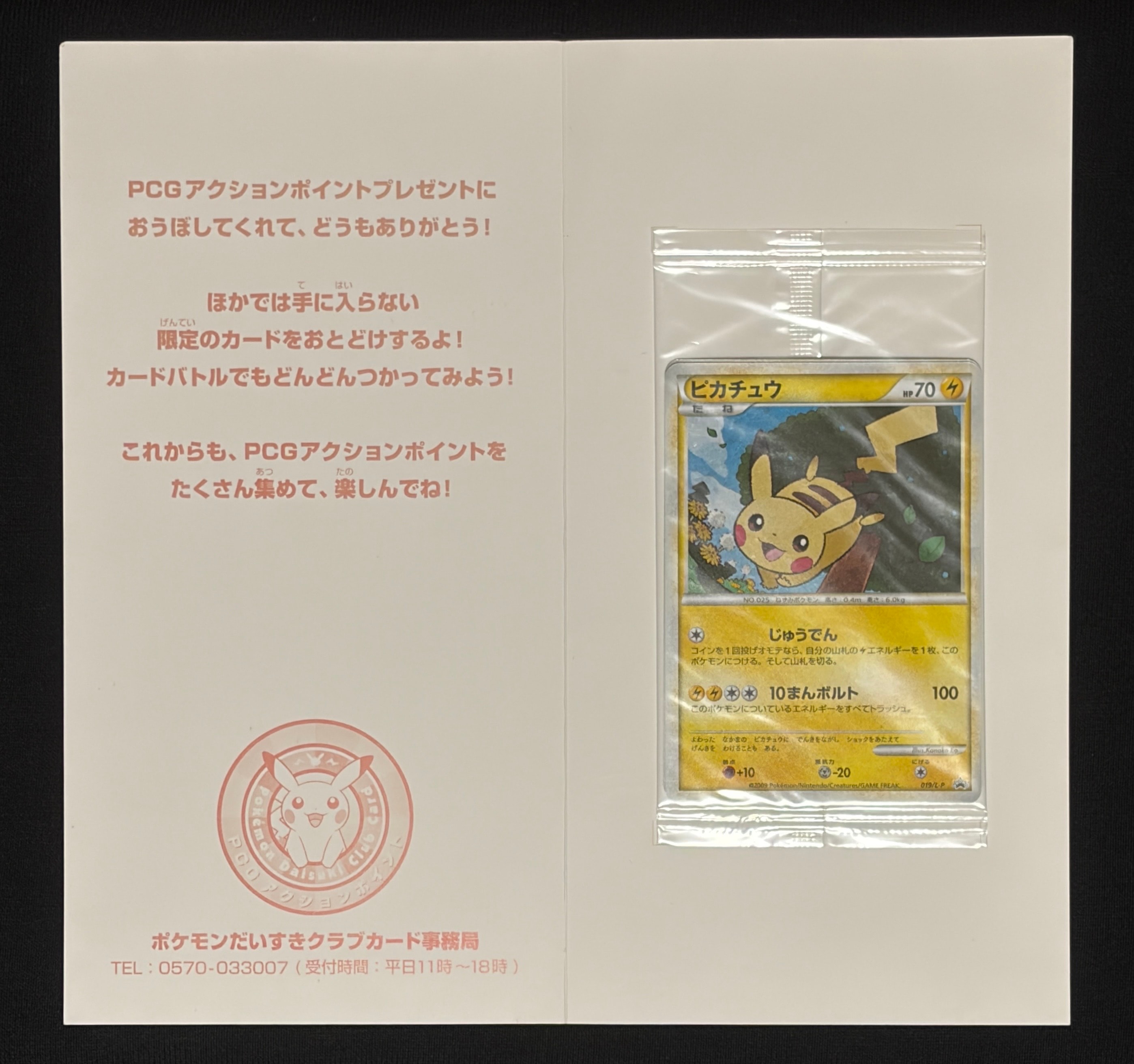 ポケモンだいすきクラブ ピカチュウ 雷エネルギー L-P PROMOプロモ ピカチュウ & 基本雷エネルギー(LEGENDキラ): プロモ[L-P 019 / L-P