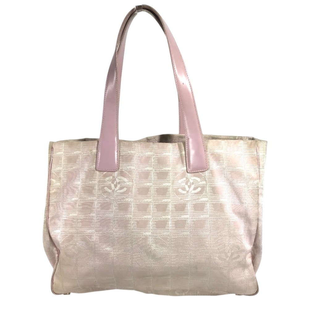 シャネル CHANEL ニュートラベルライン MM ニュートラベルラインMM A15991  CC ココマーク ロゴ ショルダーバック カバン 肩掛け トートバッグ ナイロンキャンバス ピンク