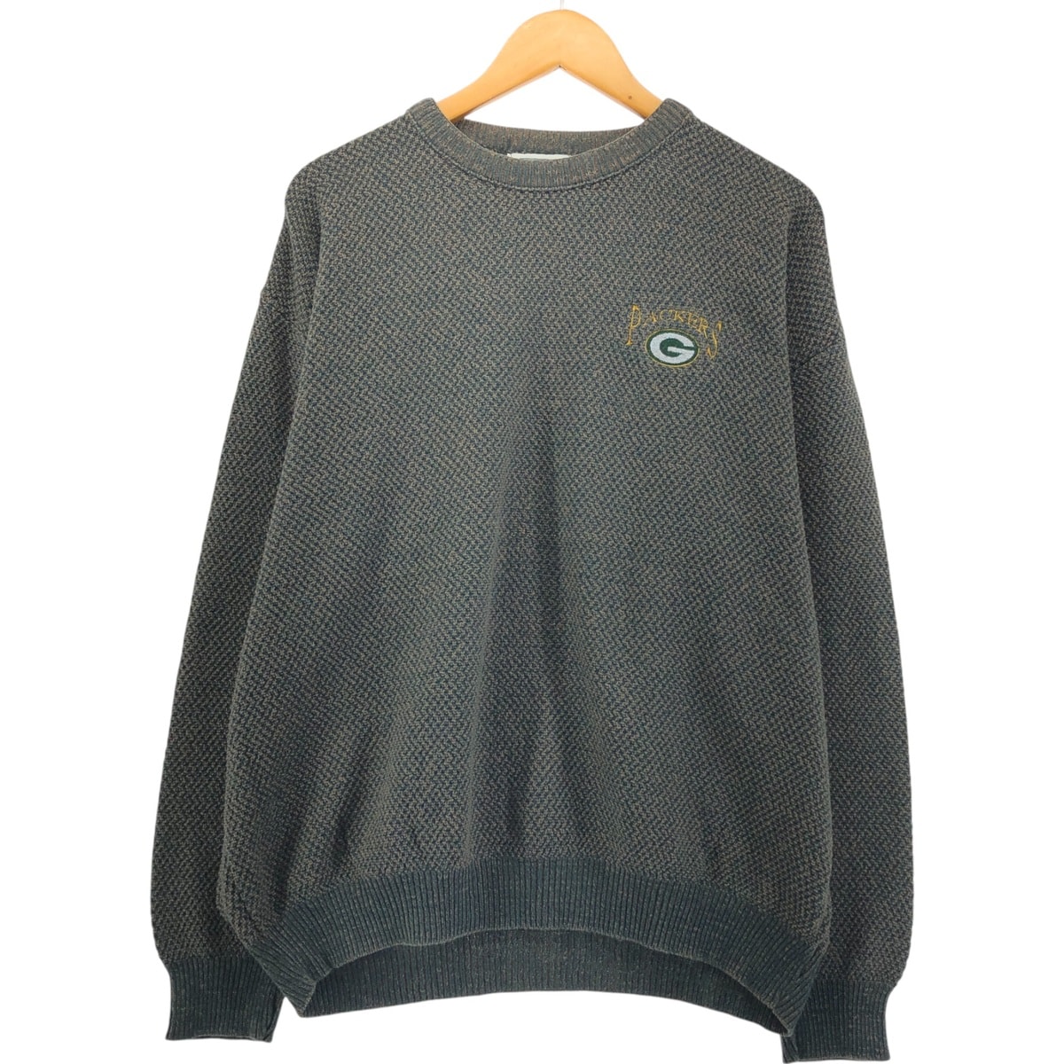 古着 90年代 リー Lee SPORT NFL GREEN BAY PACKERS グリーンベイパッカーズ コットンニットセーター USA製 メンズXL相当 ヴィンテージ/eaa546126