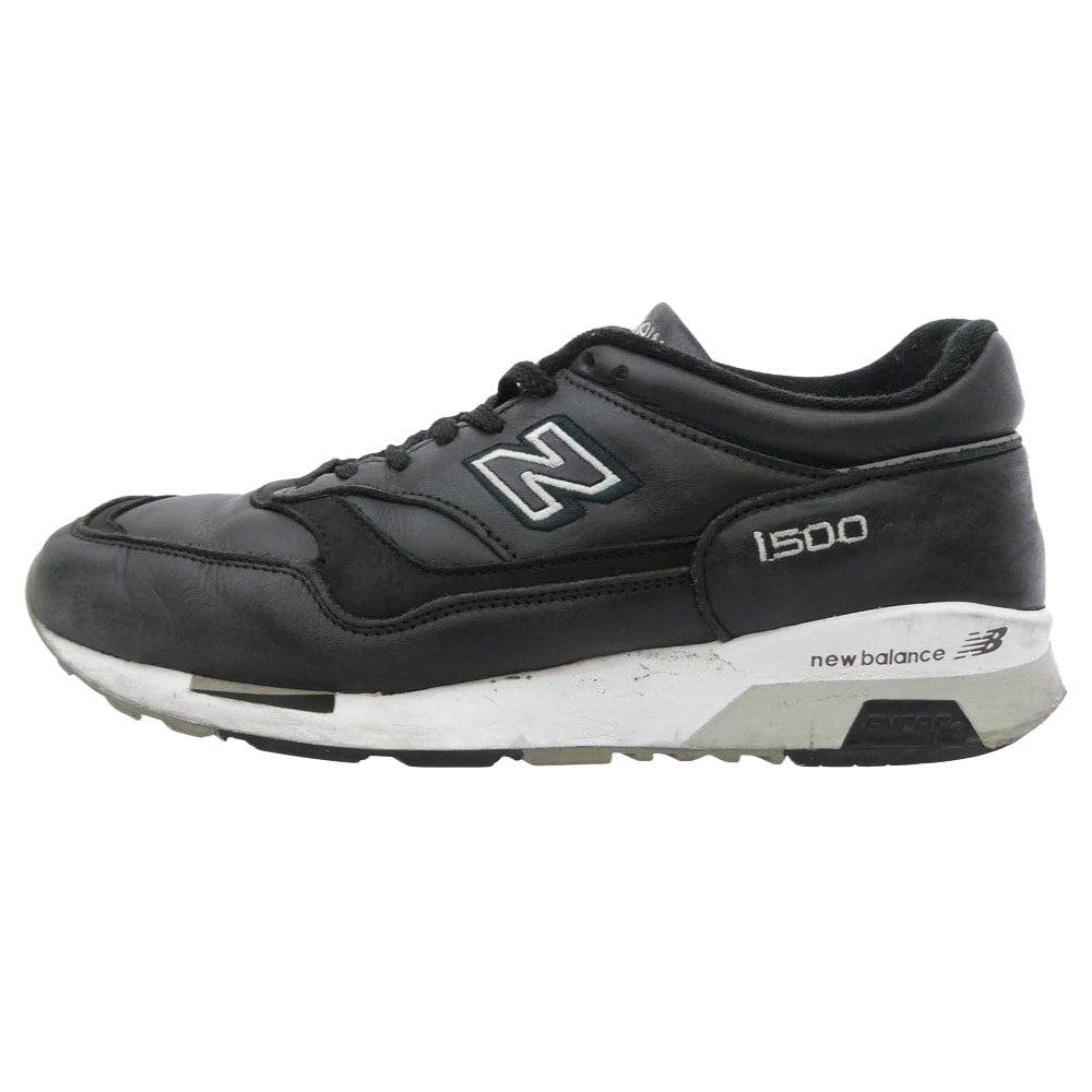 NEW BALANCE ニューバランス スニーカー M1500BK M1500BK Black ブラック レザー スニーカー ブラック系 US9.5【中古】