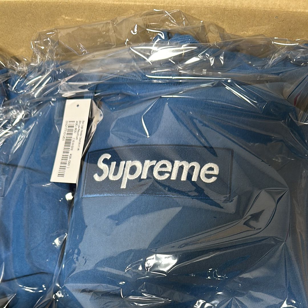 Supreme Box Logo Hooded Sweatshirt "Blue" (23FW)
