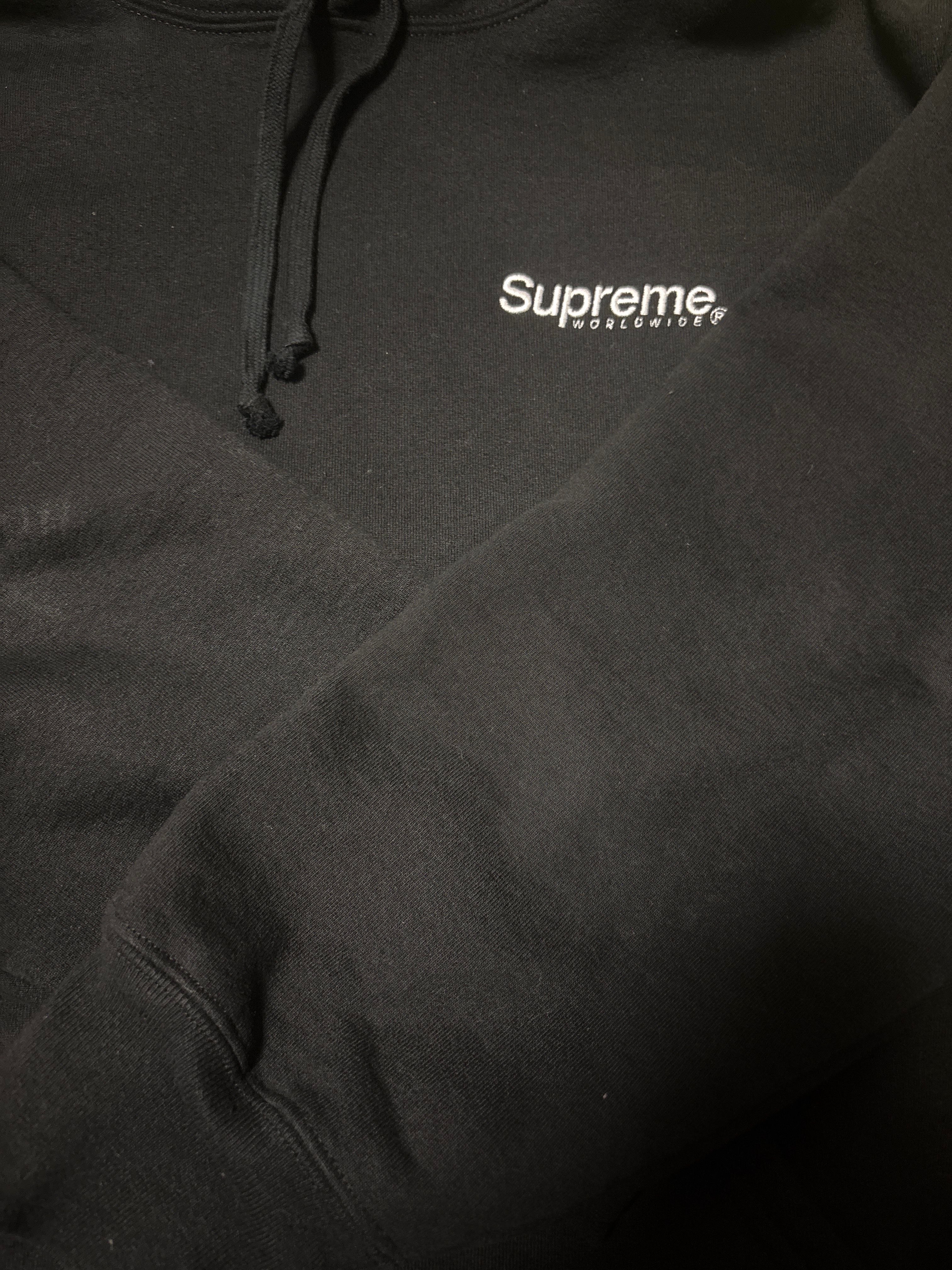 Supreme Worldwide Hooded Sweatshirt "Black"