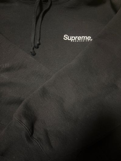 Supreme Worldwide Hooded Sweatshirt "Black"