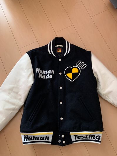 HUMAN MADE A$AP Rocky HUMAN TESTING VARSITY JACKET "Black"
